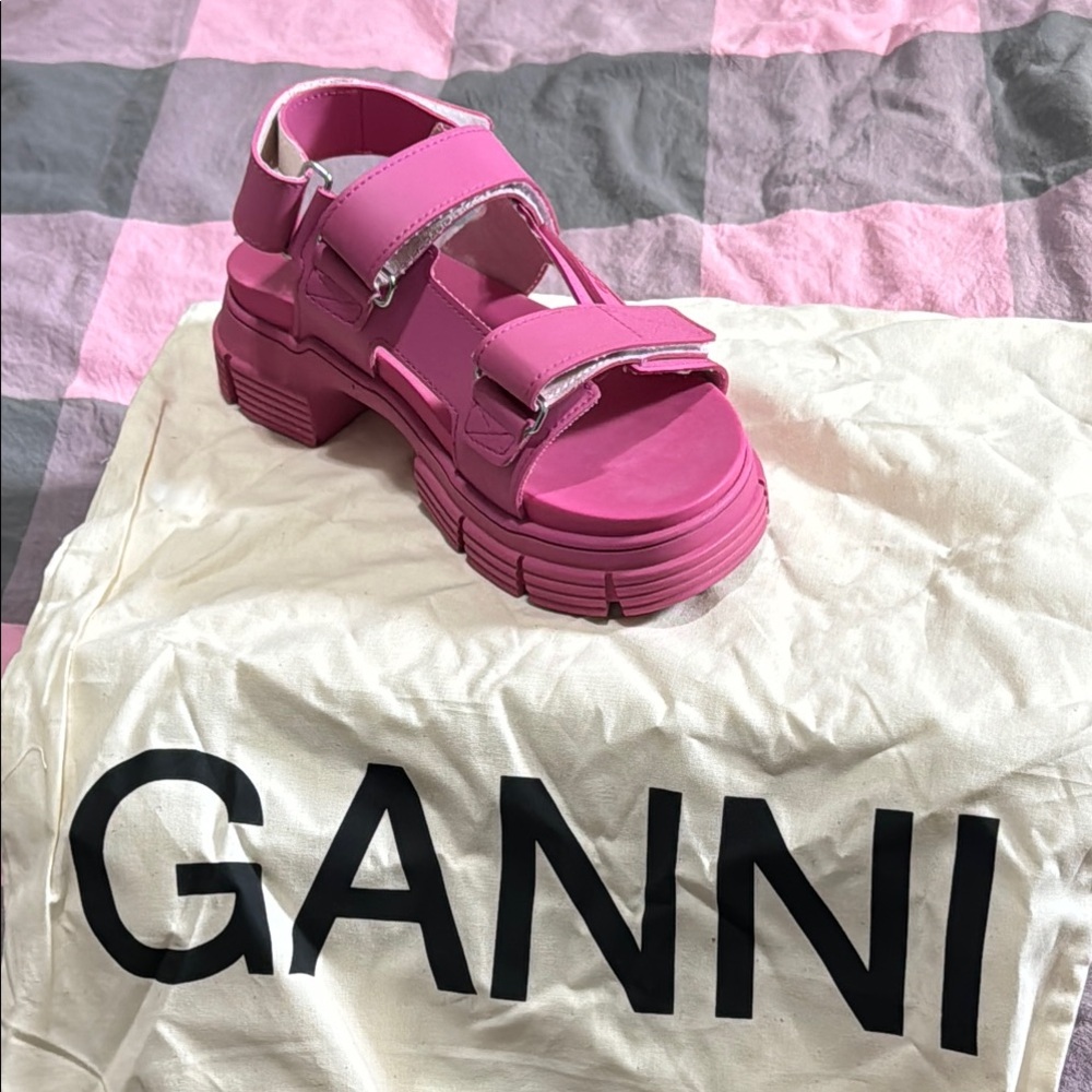 Ganni Velcro Sandal